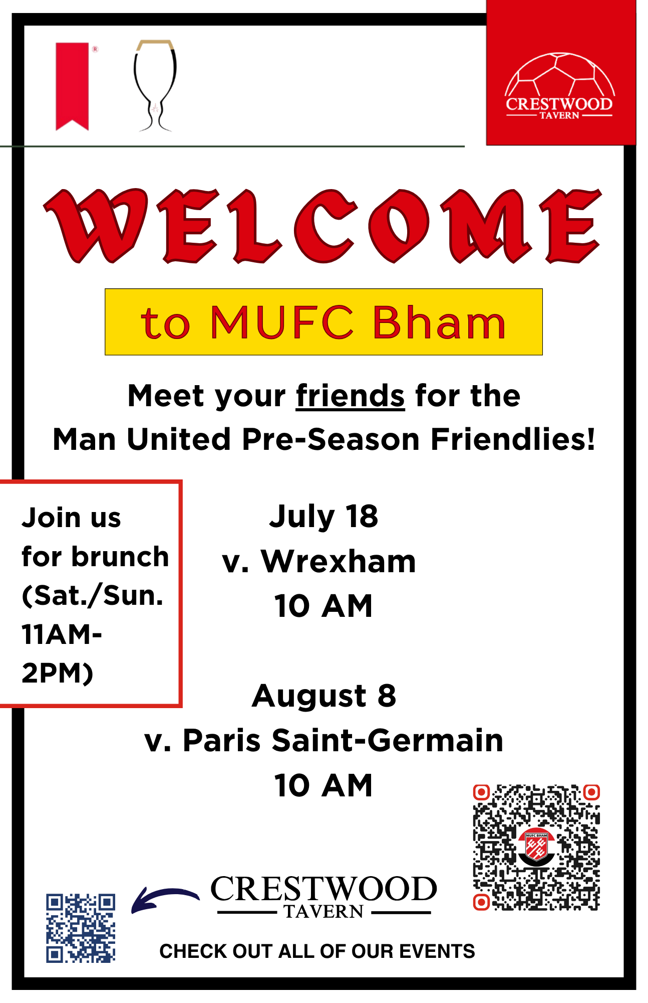 Welcome ManU - friendlies 2026